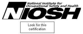 Respirator Certification label